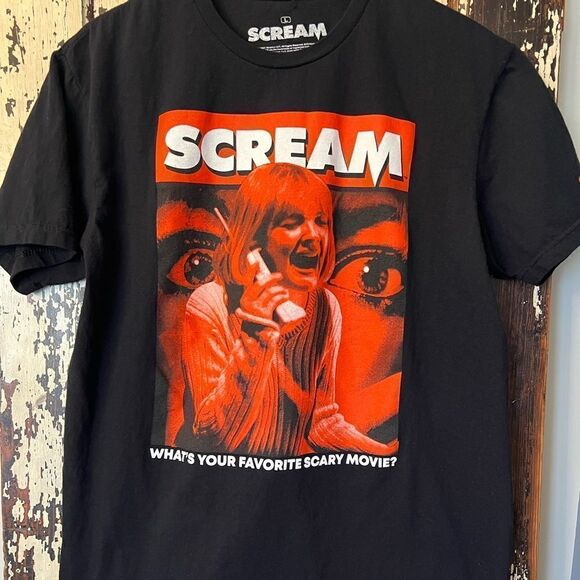 Scream Drew Barrymore movie graphic. Size Large unisex T-shirt. - Picture 1 of 5